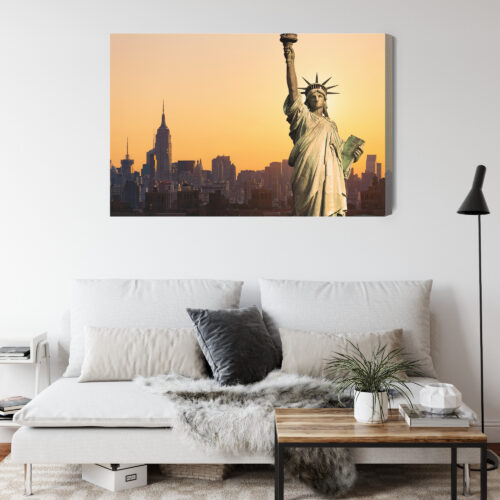 Obraz na płótnie Nowy Jork Statua Wolności Premium Canvas - obrazek 4