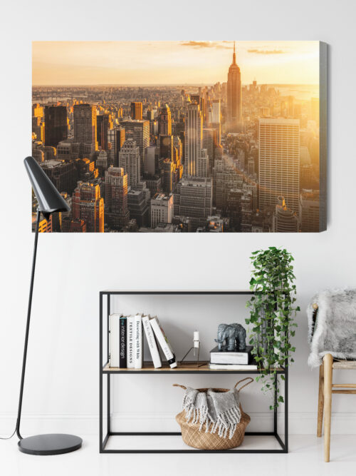 Obraz na płótnie Miasto Nowy Jork zachód słońca Premium Canvas - obrazek 9