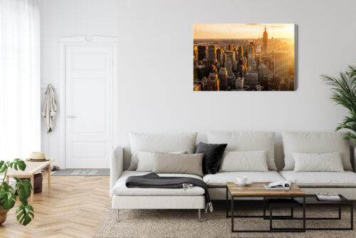 Obraz na płótnie Miasto Nowy Jork zachód słońca Premium Canvas - obrazek 6