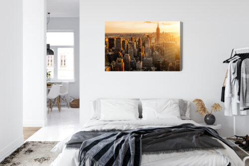 Obraz na płótnie Miasto Nowy Jork zachód słońca Premium Canvas - obrazek 7