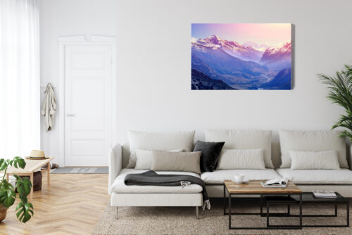 Obraz na płótnie Natura Górska dolina Premium Canvas - obrazek 6