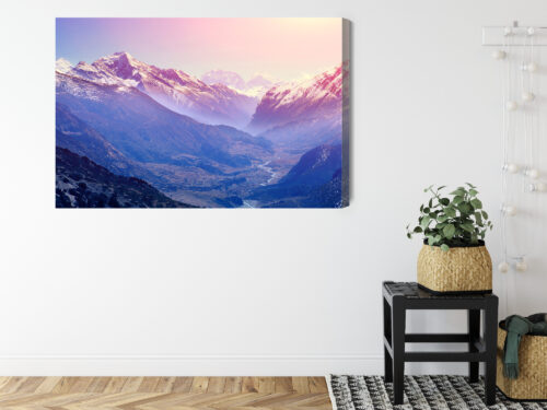 Obraz na płótnie Natura Górska dolina Premium Canvas - obrazek 8