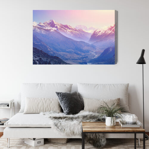 Obraz na płótnie Natura Górska dolina Premium Canvas - obrazek 4