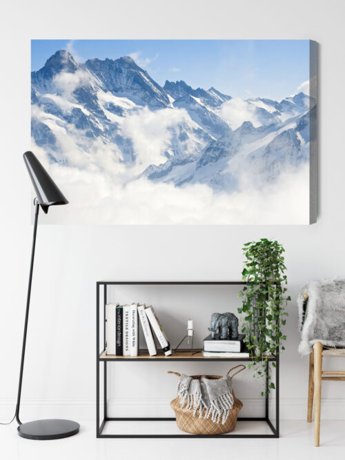 Obraz na płótnie Natura Ośnieżone góry Premium Canvas - obrazek 9