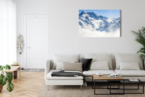 Obraz na płótnie Natura Ośnieżone góry Premium Canvas - obrazek 6