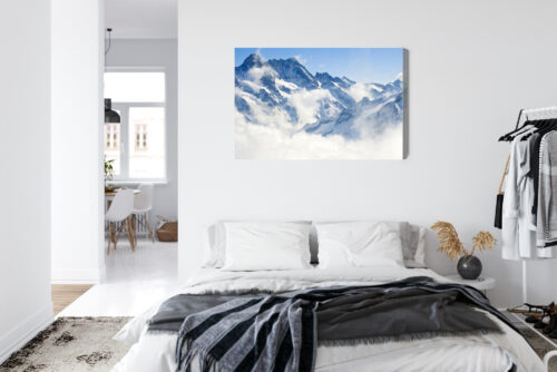 Obraz na płótnie Natura Ośnieżone góry Premium Canvas - obrazek 7