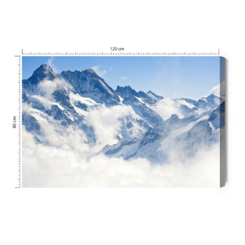 Obraz na płótnie Natura Ośnieżone góry Premium Canvas
