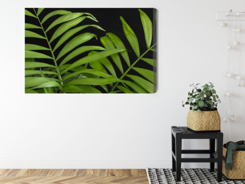 Obraz na płótnie Natura Zielone liście Premium Canvas - obrazek 8