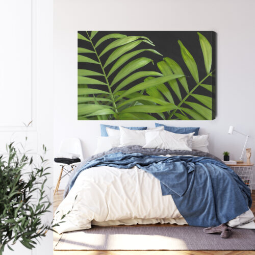 Obraz na płótnie Natura Zielone liście Premium Canvas - obrazek 3