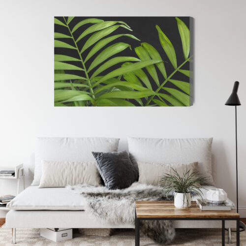 Obraz na płótnie Natura Zielone liście Premium Canvas - obrazek 4