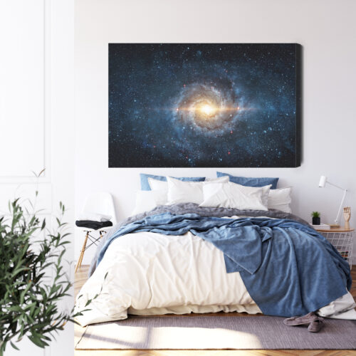 Obraz na płótnie Galaktyka Kosmos Spiralna Droga Mleczna  Premium Canvas - obrazek 3