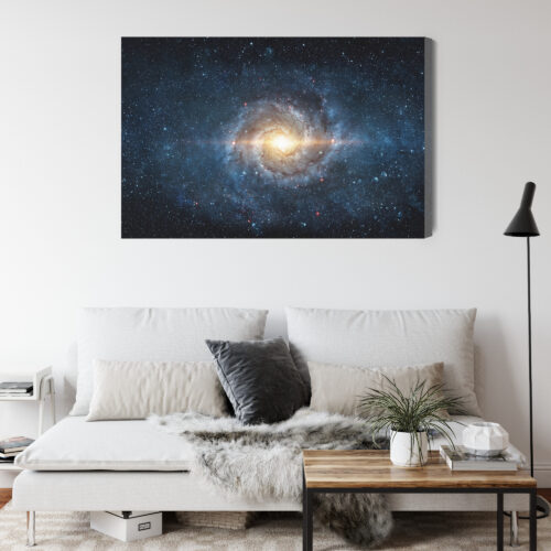 Obraz na płótnie Galaktyka Kosmos Spiralna Droga Mleczna  Premium Canvas - obrazek 4