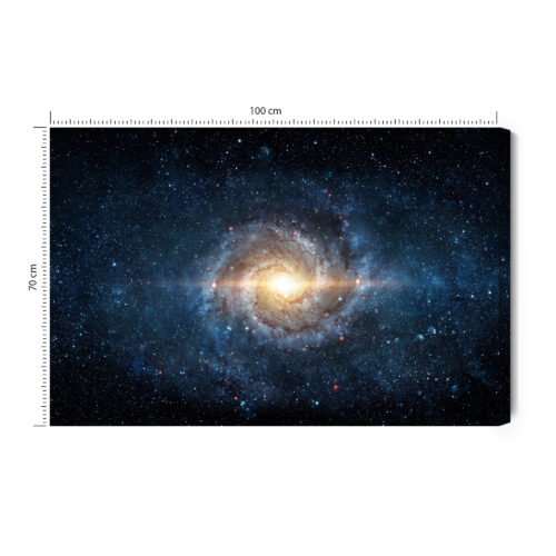 Obraz na płótnie Galaktyka Kosmos Spiralna Droga Mleczna  Premium Canvas