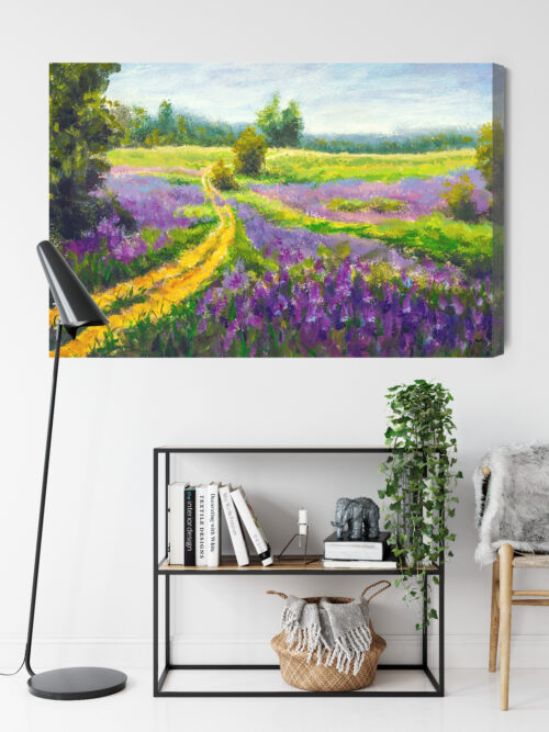 Obraz na płótnie Krajobraz Impresjonizm Łąka  Premium Canvas - obrazek 9
