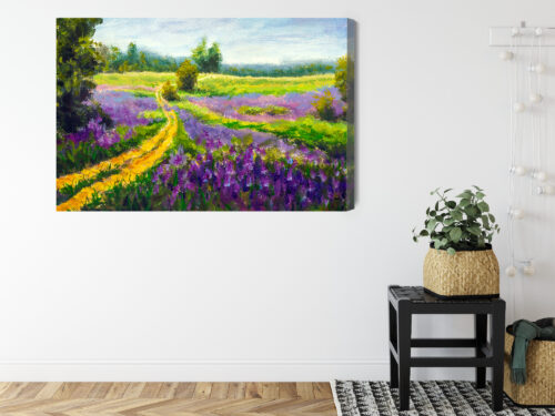 Obraz na płótnie Krajobraz Impresjonizm Łąka  Premium Canvas - obrazek 8