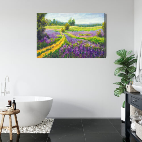 Obraz na płótnie Krajobraz Impresjonizm Łąka  Premium Canvas - obrazek 5