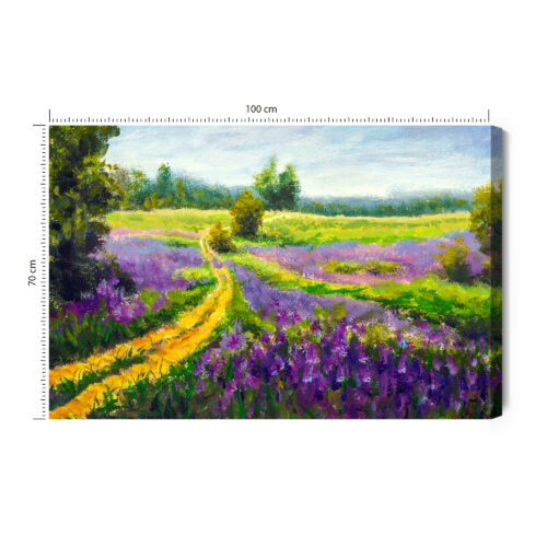 Obraz na płótnie Krajobraz Impresjonizm Łąka  Premium Canvas