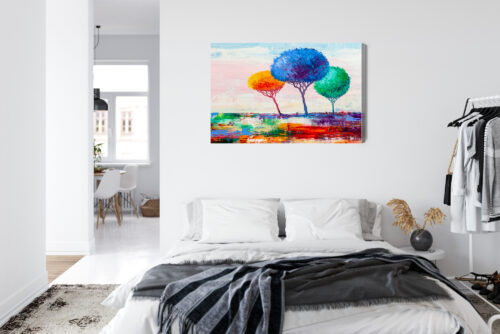 Obraz na płótnie Drzewa Abstrakcja Kolory  Premium Canvas - obrazek 7