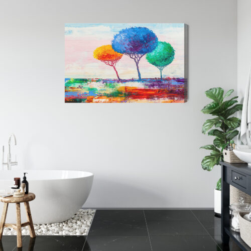 Obraz na płótnie Drzewa Abstrakcja Kolory  Premium Canvas - obrazek 5