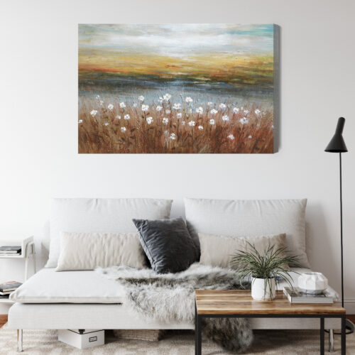 Obraz na płótnie Kwiaty Abstrakcja Łąka  Premium Canvas - obrazek 4