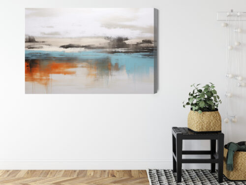 Obraz na płótnie Abstrakcja Nowoczesna Refleksja  Premium Canvas - obrazek 8