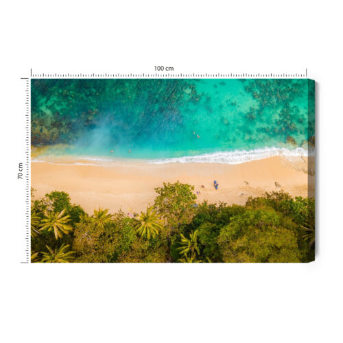 Obraz na płótnie Plaża Fotografia Dron  Premium Canvas