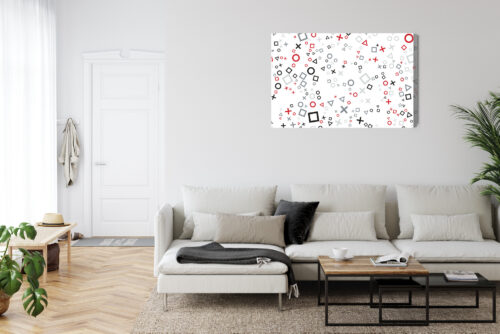 Obraz na płótnie Symbole Geometryczne Wzór  Premium Canvas - obrazek 6