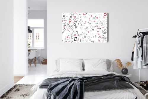 Obraz na płótnie Symbole Geometryczne Wzór  Premium Canvas - obrazek 7