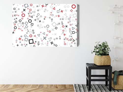 Obraz na płótnie Symbole Geometryczne Wzór  Premium Canvas - obrazek 8