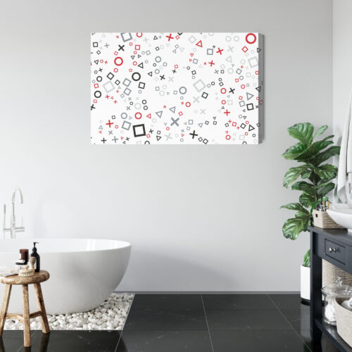 Obraz na płótnie Symbole Geometryczne Wzór  Premium Canvas - obrazek 5