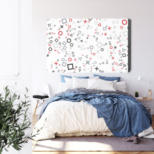 Obraz na płótnie Symbole Geometryczne Wzór  Premium Canvas - obrazek 3