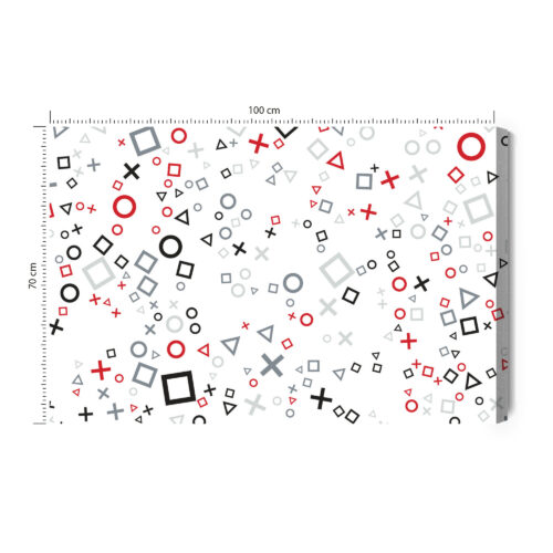 Obraz na płótnie Symbole Geometryczne Wzór  Premium Canvas