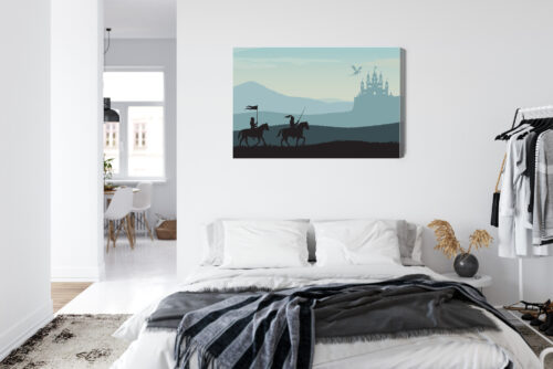 Obraz na płótnie Rycerze i zamek  Premium Canvas - obrazek 7