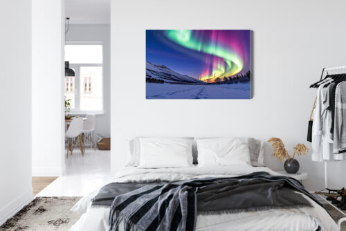 Obraz na płótnie Zorza polarna  Premium Canvas - obrazek 7