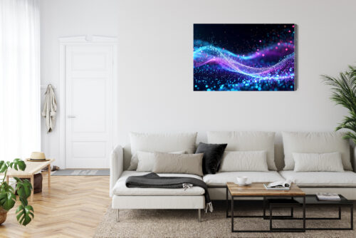 Obraz na płótnie Kolorowe fale  Premium Canvas - obrazek 6