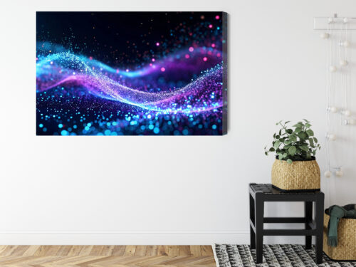 Obraz na płótnie Kolorowe fale  Premium Canvas - obrazek 8
