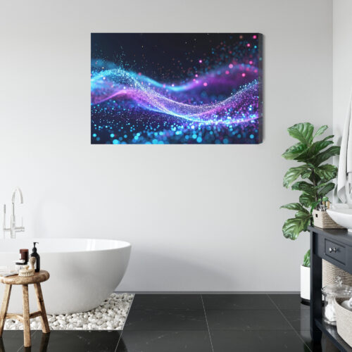 Obraz na płótnie Kolorowe fale  Premium Canvas - obrazek 5
