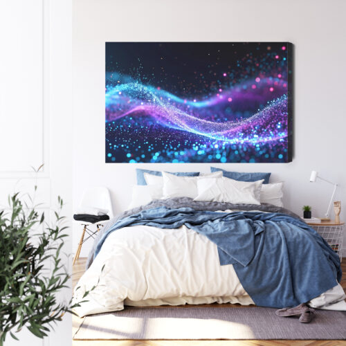 Obraz na płótnie Kolorowe fale  Premium Canvas - obrazek 3