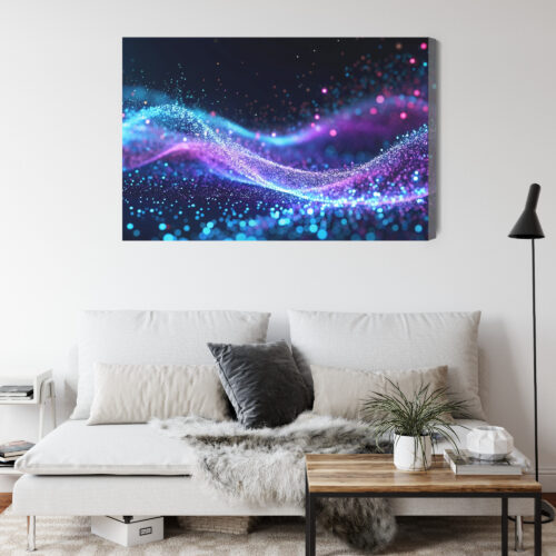 Obraz na płótnie Kolorowe fale  Premium Canvas - obrazek 4