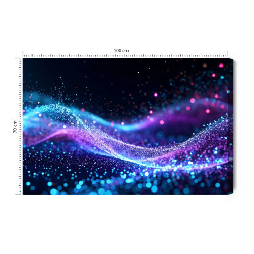 Obraz na płótnie Kolorowe fale  Premium Canvas
