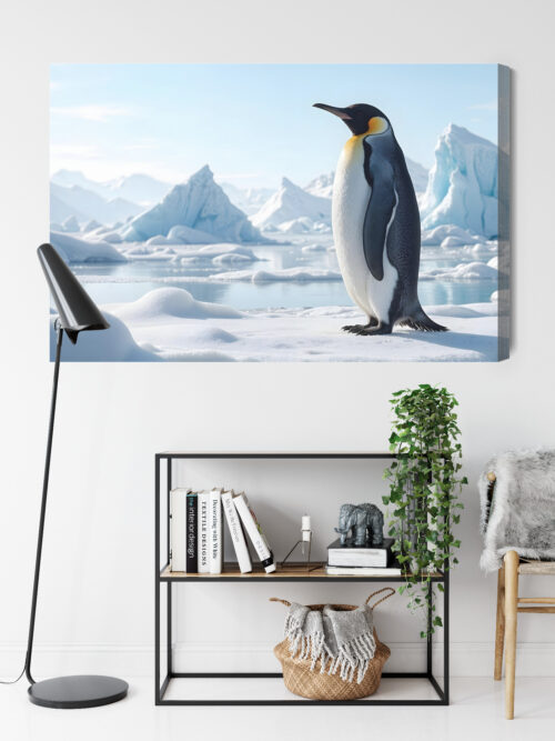 Obraz na płótnie Pingwin Arktyka Lodowy krajobraz  Premium Canvas - obrazek 9