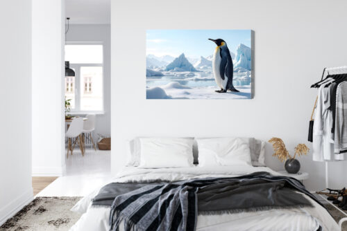Obraz na płótnie Pingwin Arktyka Lodowy krajobraz  Premium Canvas - obrazek 7