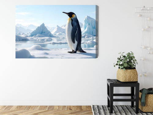 Obraz na płótnie Pingwin Arktyka Lodowy krajobraz  Premium Canvas - obrazek 8