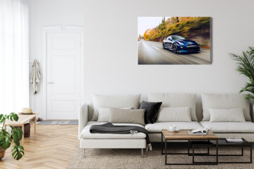 Obraz na płótnie Nissan GT-R w ruchu Motoryzacja Dynamiczna Premium Canvas - obrazek 6
