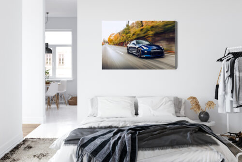 Obraz na płótnie Nissan GT-R w ruchu Motoryzacja Dynamiczna Premium Canvas - obrazek 7