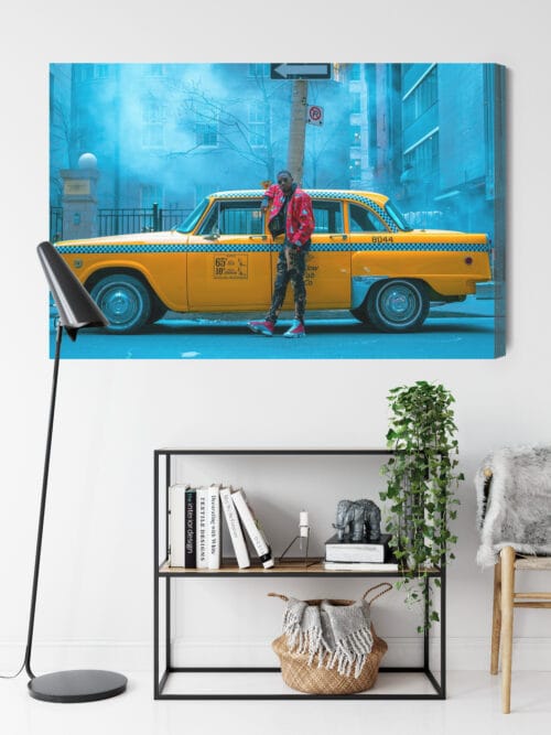 Obraz na płótnie Nowojorskie taxi Ulica Miejski klimat  Premium Canvas - obrazek 9