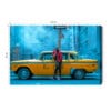 Obraz na płótnie Nowojorskie taxi Ulica Miejski klimat  Premium Canvas