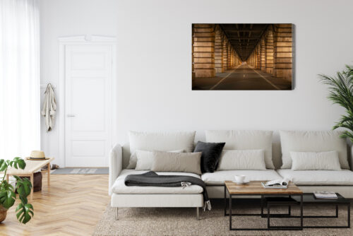Obraz na płótnie Architektoniczny tunel Symetria Perspektywa  Premium Canvas - obrazek 6