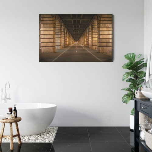 Obraz na płótnie Architektoniczny tunel Symetria Perspektywa  Premium Canvas - obrazek 5