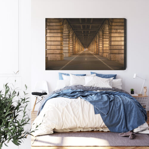Obraz na płótnie Architektoniczny tunel Symetria Perspektywa  Premium Canvas - obrazek 3